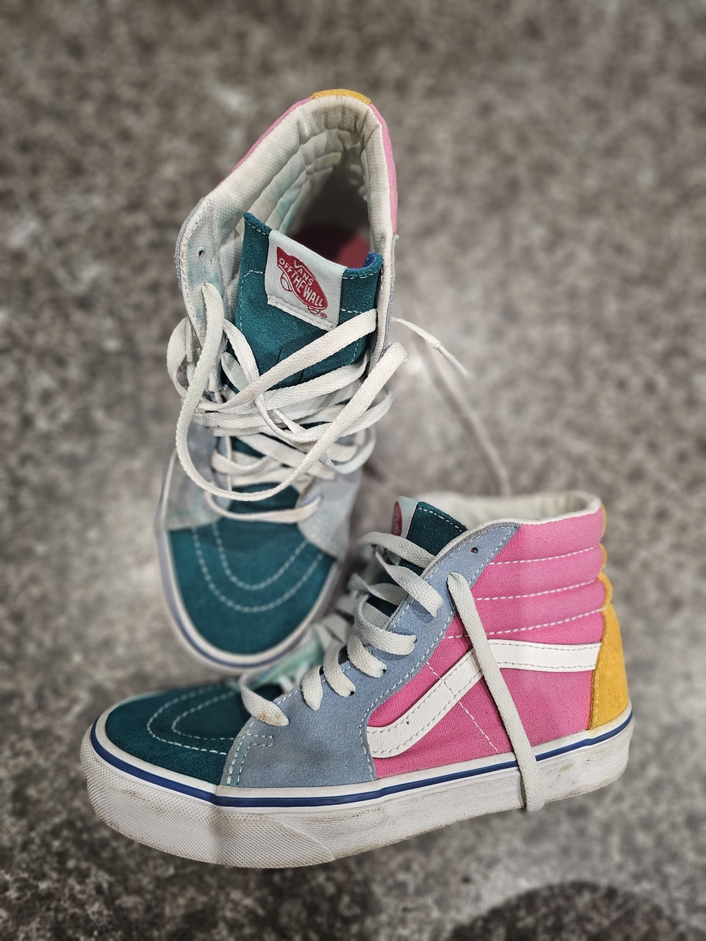 Vans Sk8-Hi Pastel Block Color Block High-Top Sneakers